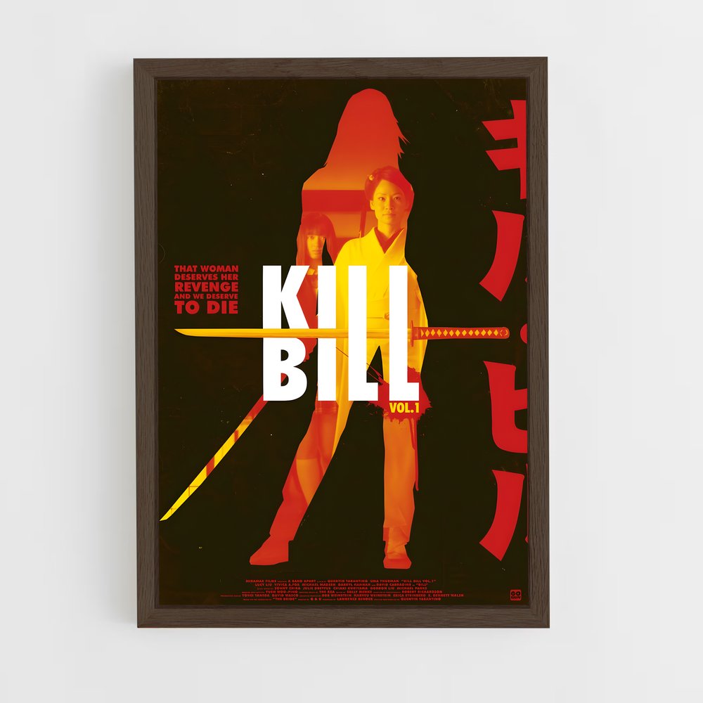 kill-bill-10 cadre Bois foncé