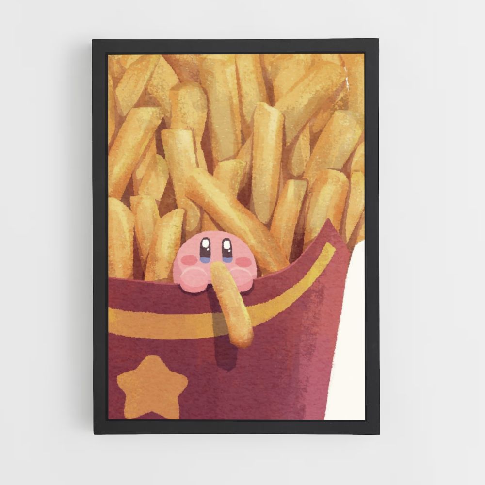 Poster Kirby frietjes