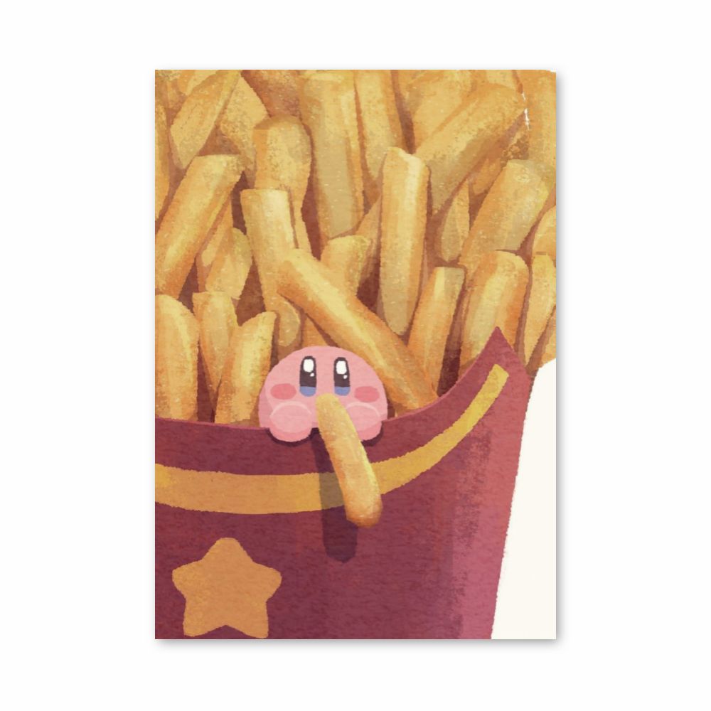 Poster Kirby frietjes