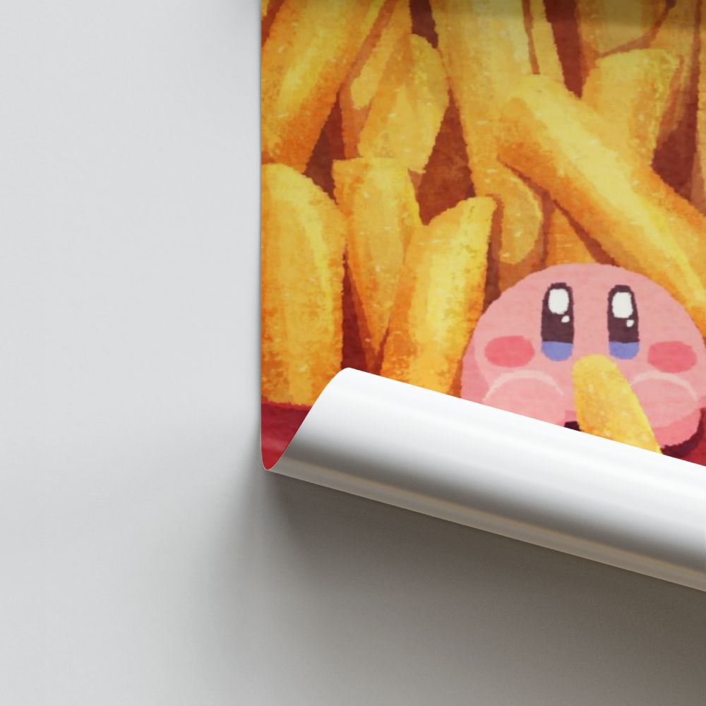 Poster Kirby frietjes