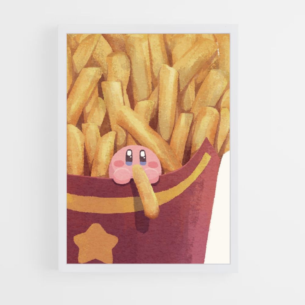 Poster Kirby frietjes