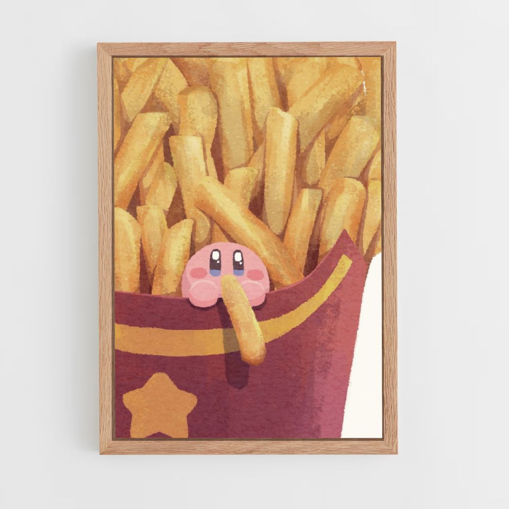 Poster Kirby frietjes