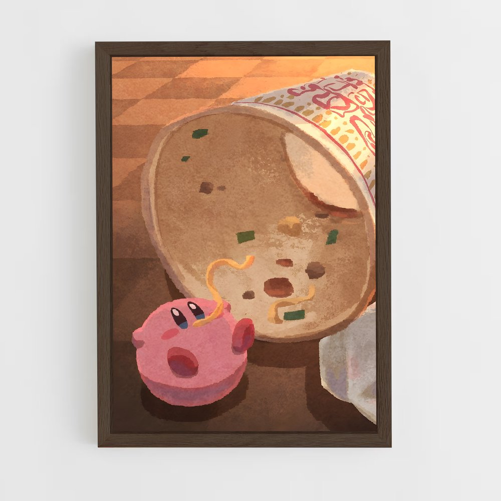 kirby-7 cadre Bois foncé