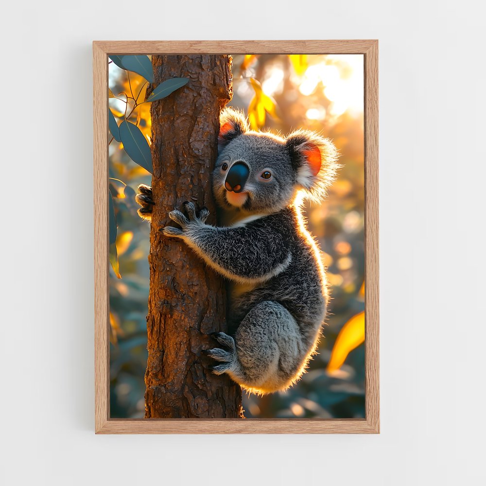 koala-3 cadre Bois clair