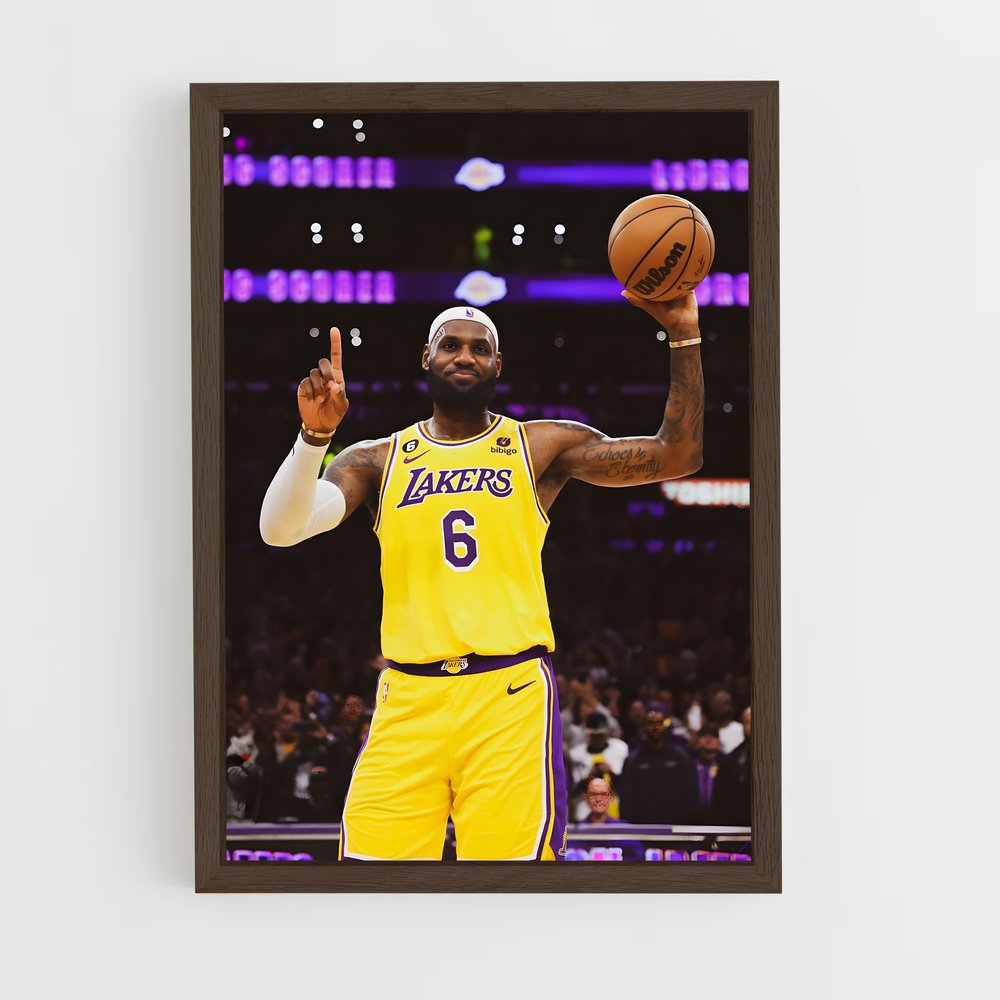 kobe-bryant-3 cadre Bois foncé