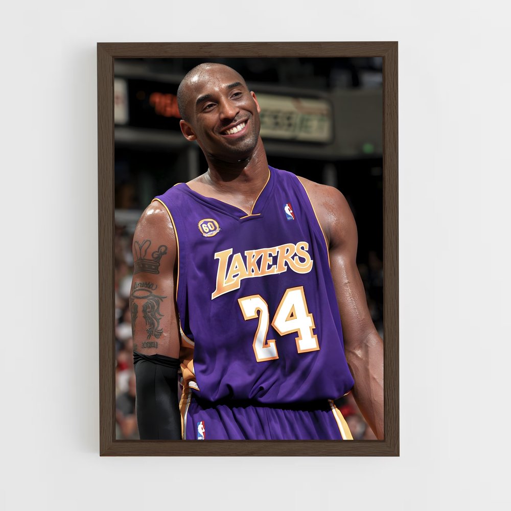 kobe-bryant-5 cadre Bois foncé