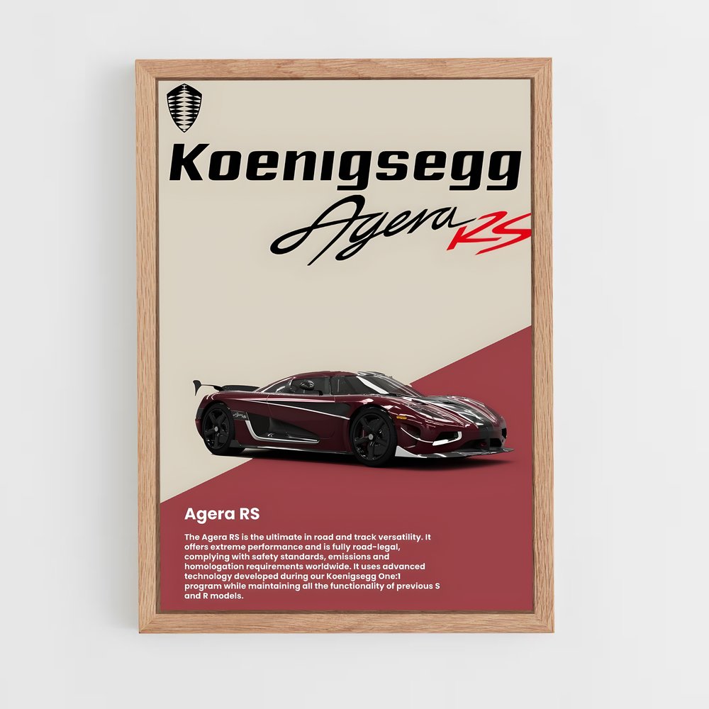 koenigsegg-1 cadre Bois clair