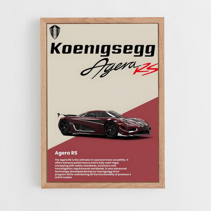 koenigsegg-1 cadre Bois clair