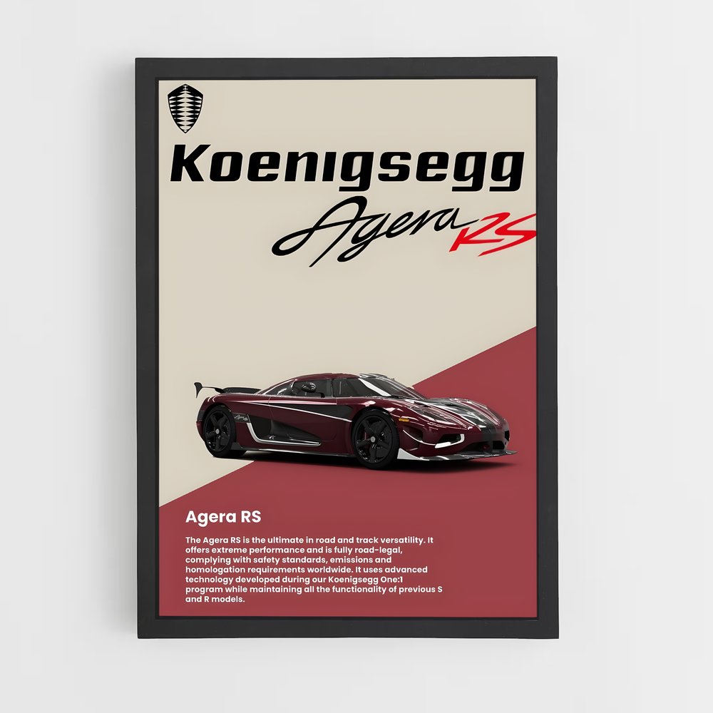 koenigsegg-1 cadre Noir