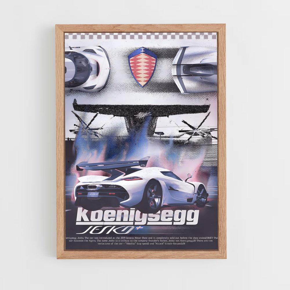 koenigsegg-13 cadre Bois clair