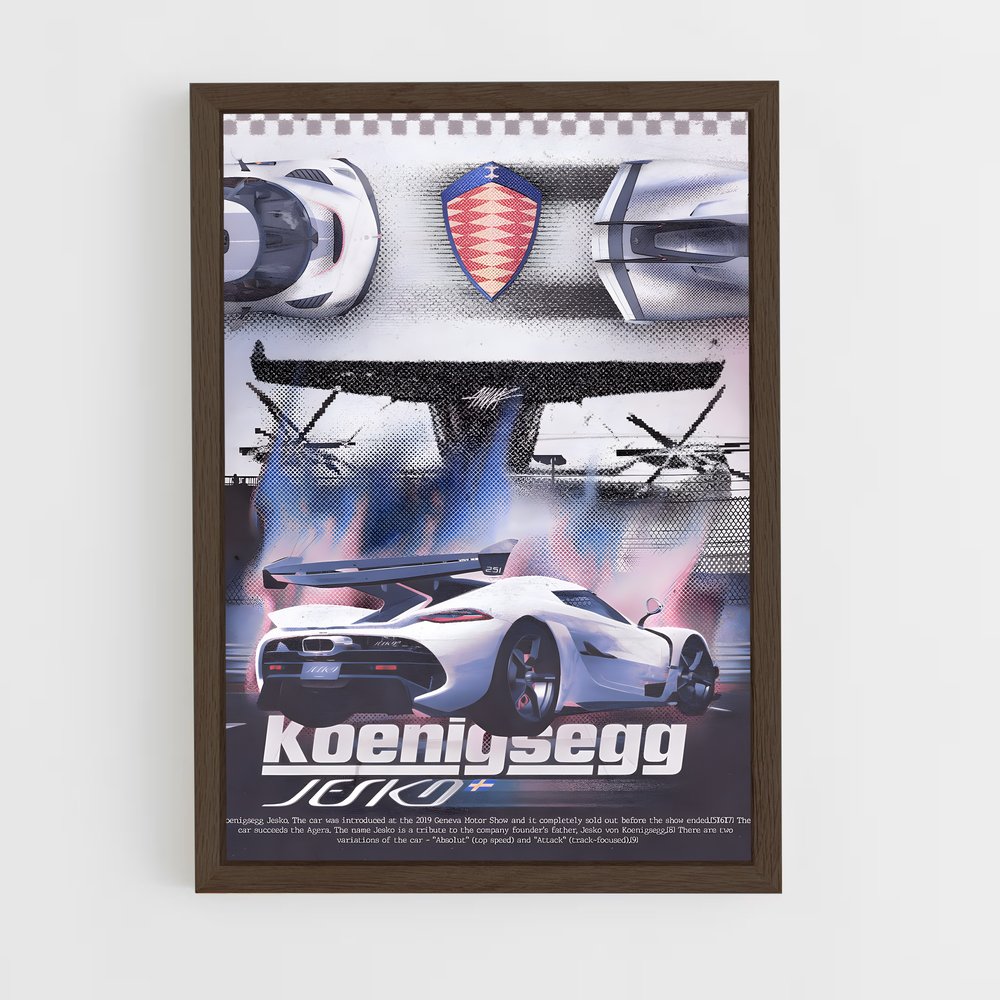 koenigsegg-13 cadre Bois foncé