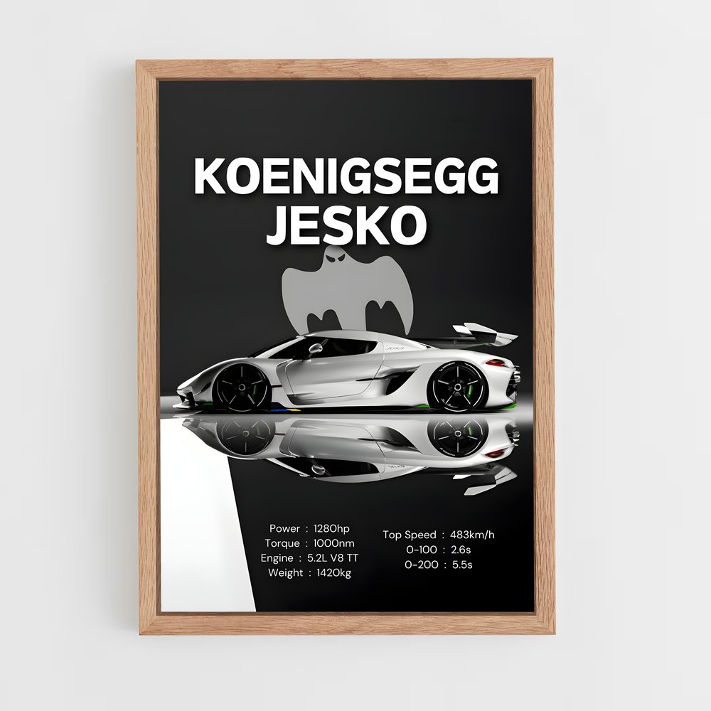 koenigsegg-16 cadre Bois clair