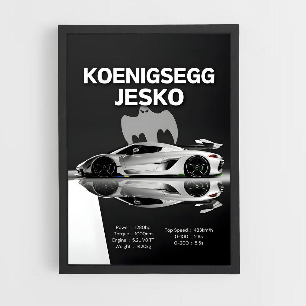 koenigsegg-16 cadre Noir