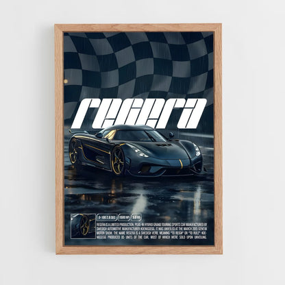 koenigsegg-6 cadre Bois clair