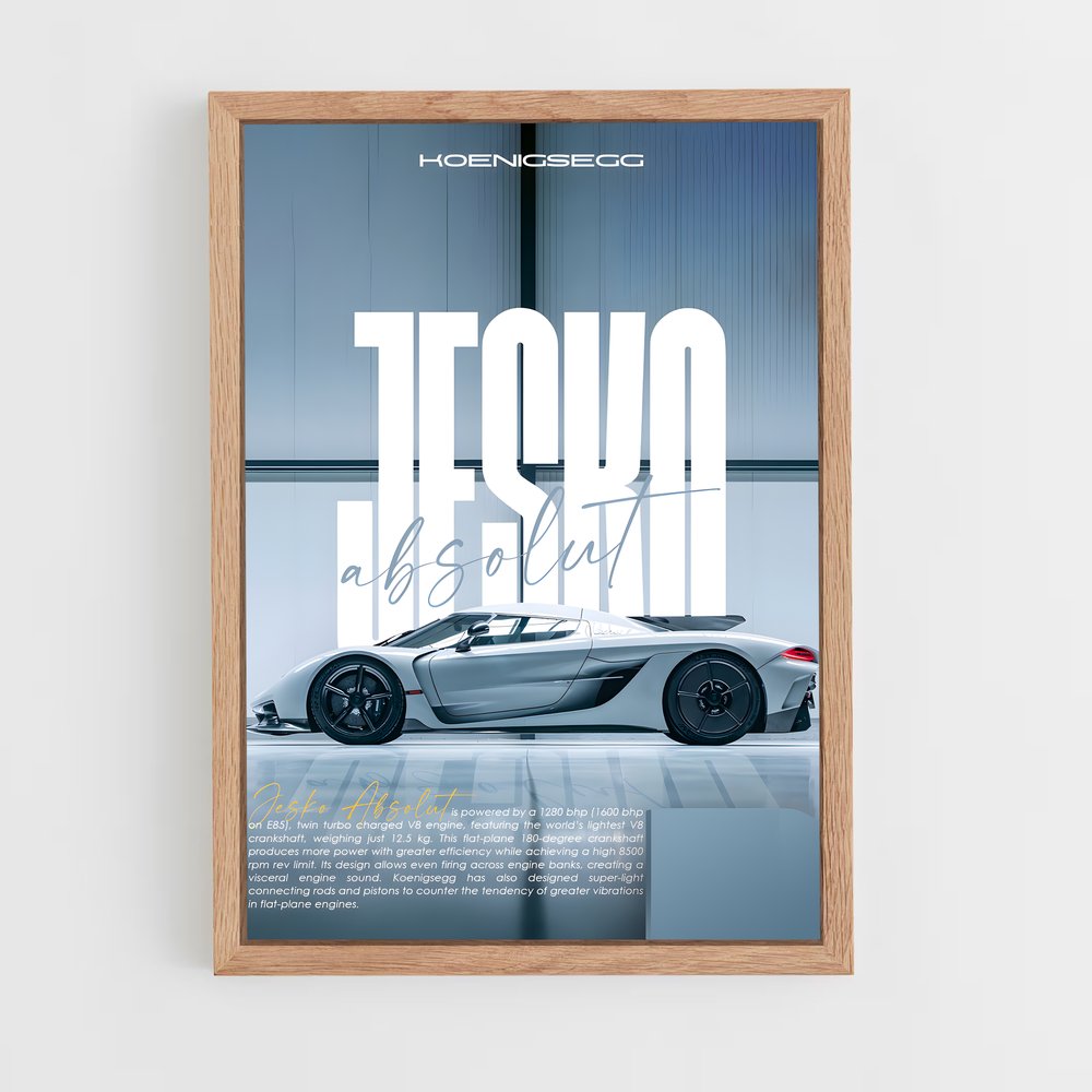 koenigsegg-8 cadre Bois clair