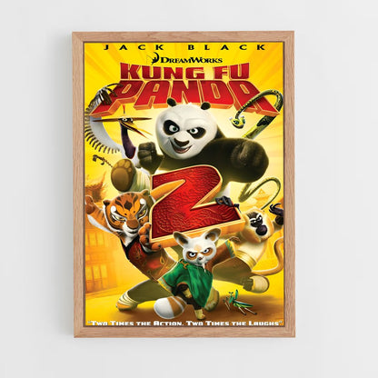 kung-fu-panda-6 cadre Bois clair