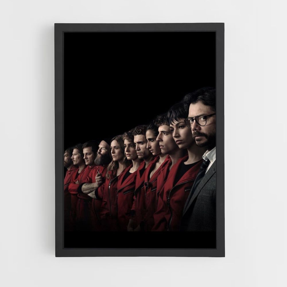 Affiche La Casa de Papel Noir