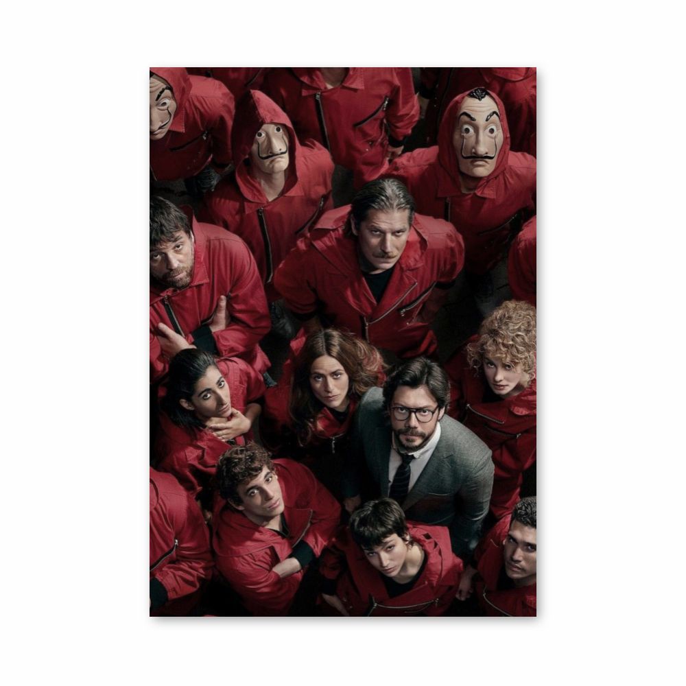 Poster La Casa de Papel-kostuums