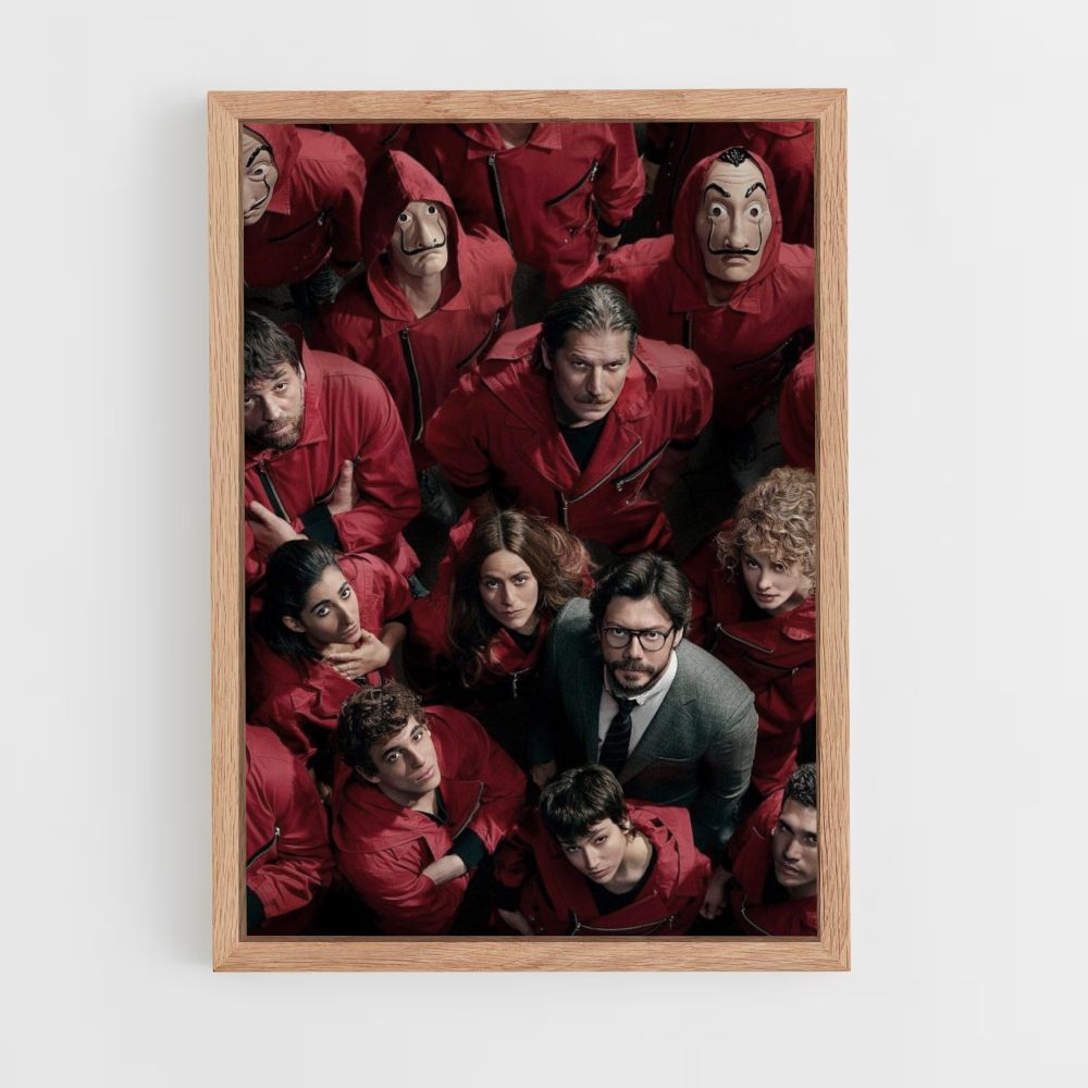 Poster La Casa de Papel-kostuums