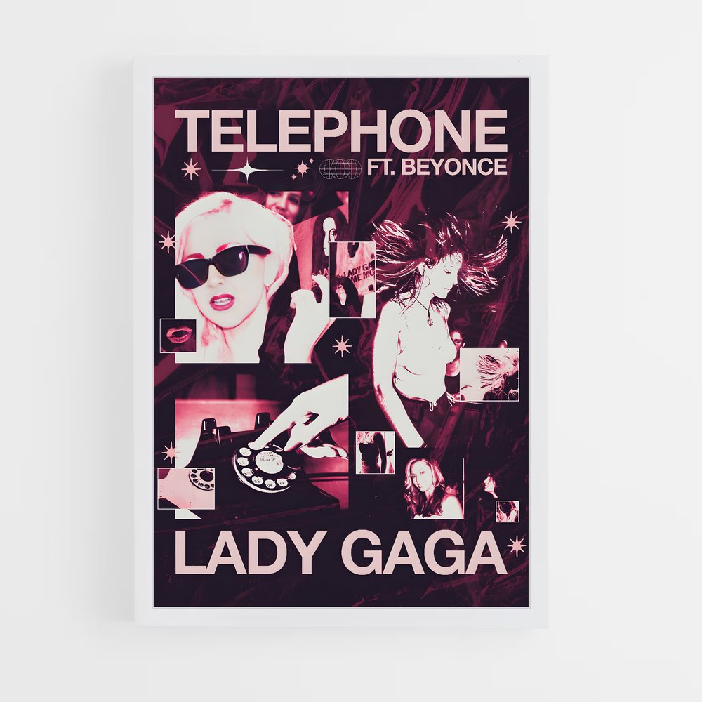 lady-gaga-6 cadre Blanc