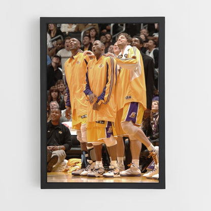 Poster LA Lakers Geel