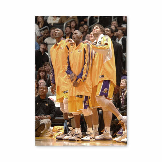 Poster LA Lakers Geel