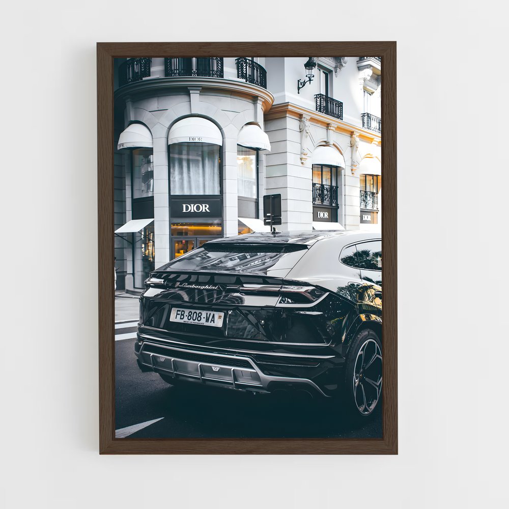 lamborghini-1 cadre Bois foncé