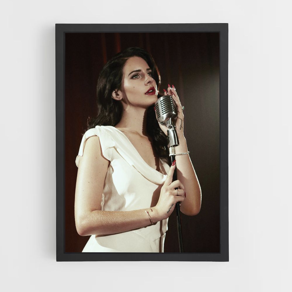 Postermicrofoon Lana Del Ray