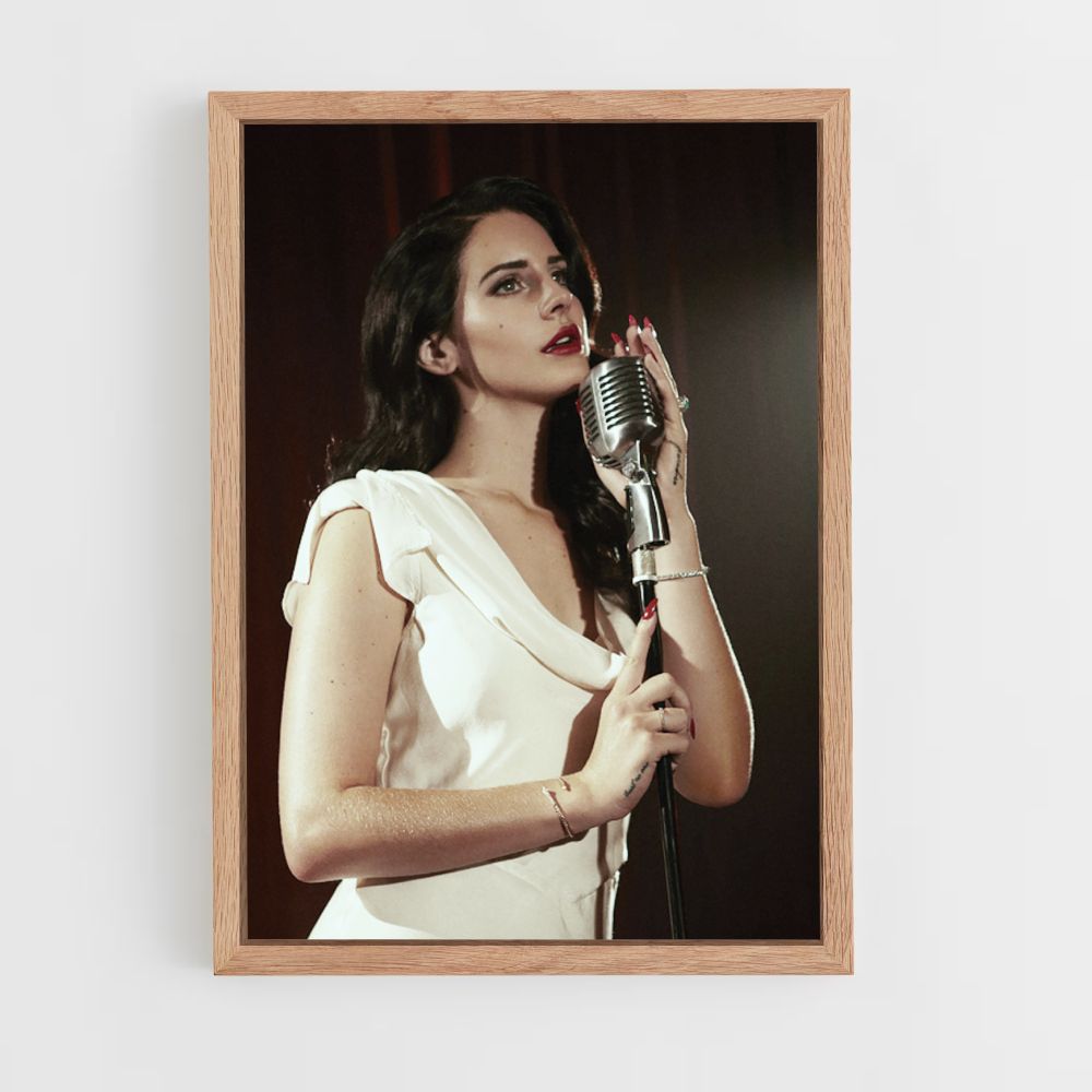 Postermicrofoon Lana Del Ray