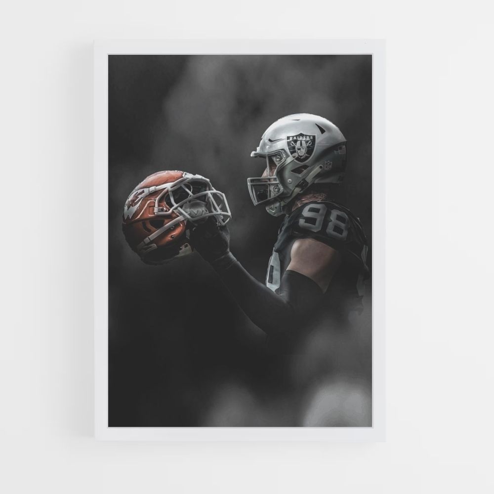 Las Vegas Raiders-helmposter