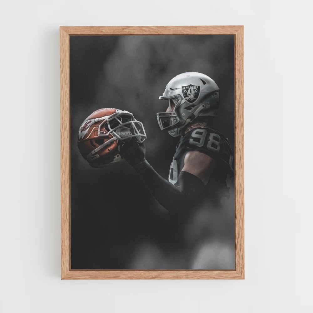 Las Vegas Raiders-helmposter