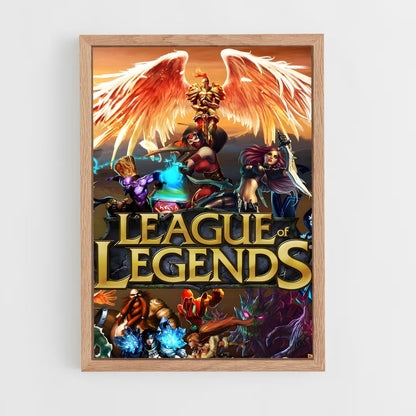 league-of-legends-9 cadre Bois clair