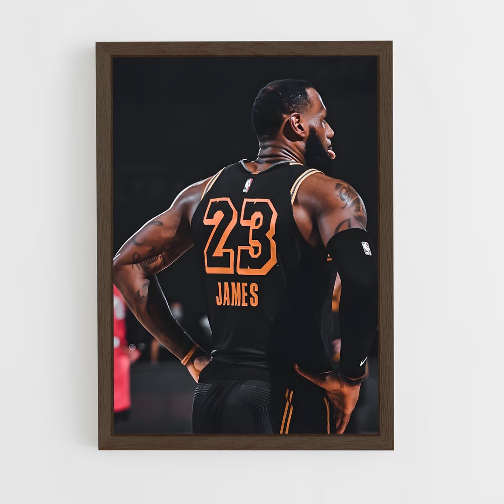 lebron-james-2 cadre Bois foncé