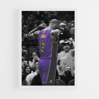 Lebron James paarse poster