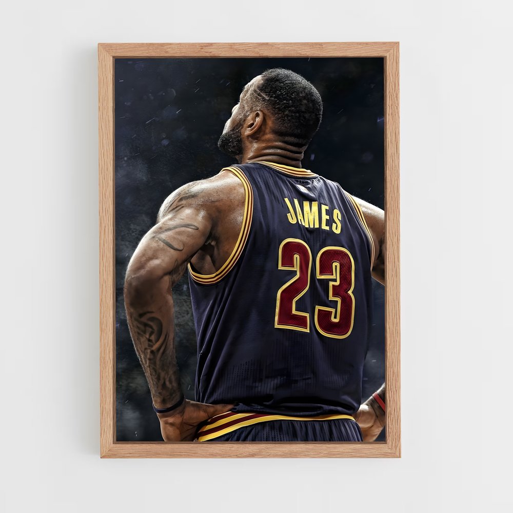 lebron-james-7 cadre Bois clair