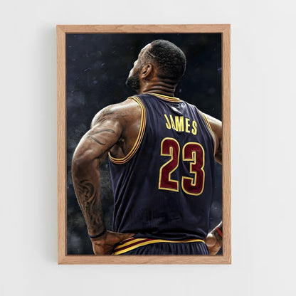 lebron-james-7 cadre Bois clair
