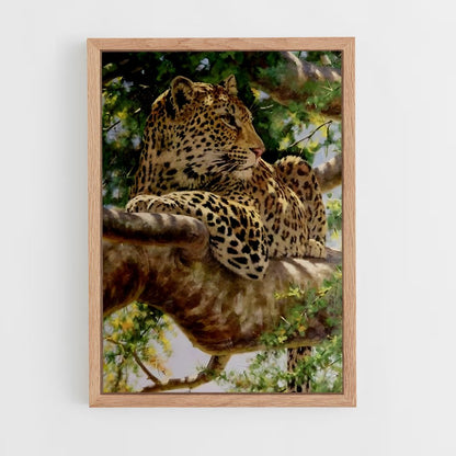leopard-8 cadre Bois clair