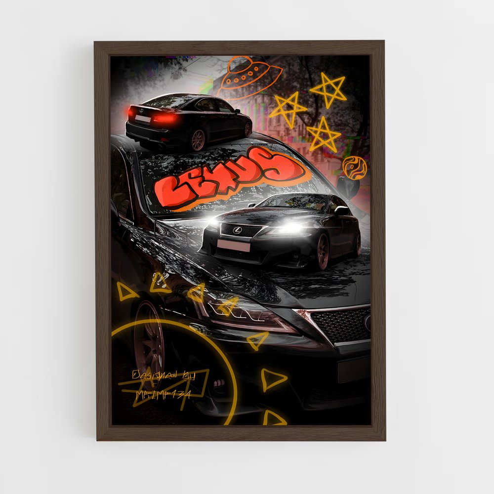 lexus-9 cadre Bois foncé
