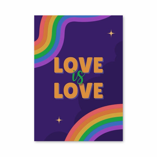 Poster Liefde Regenboog