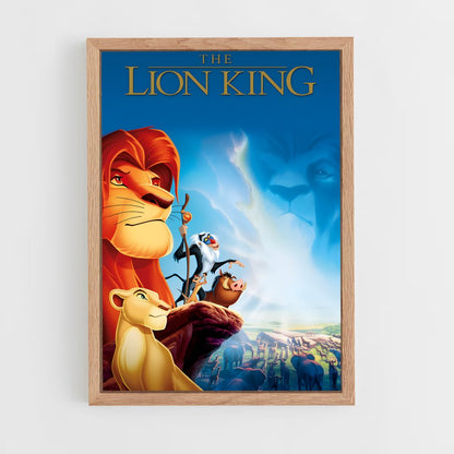 lion-king-12 cadre Bois clair