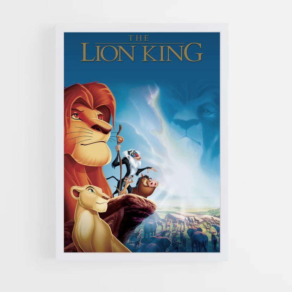 Poster Volwassen Simba en Nala