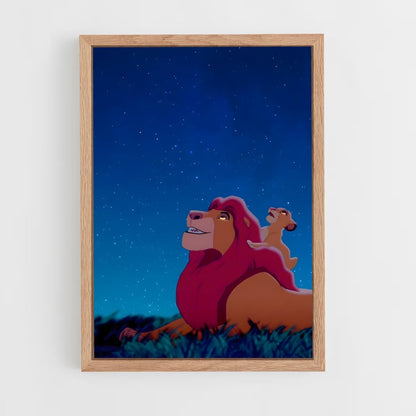 lion-king-4 cadre Bois clair