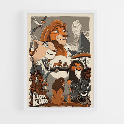 lion-king-6 cadre Blanc