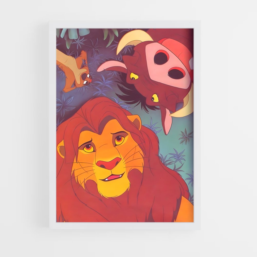 lion-king-9 cadre Blanc