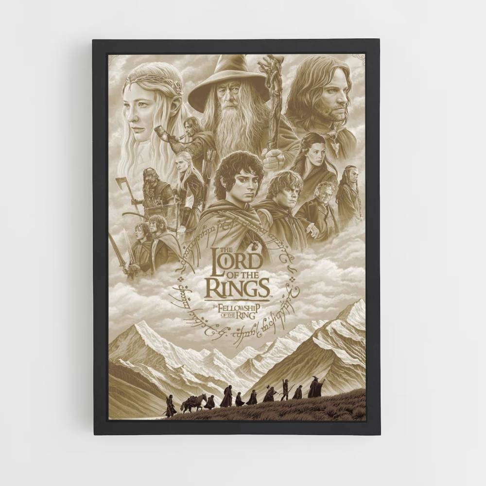 Poster LOTR Beige