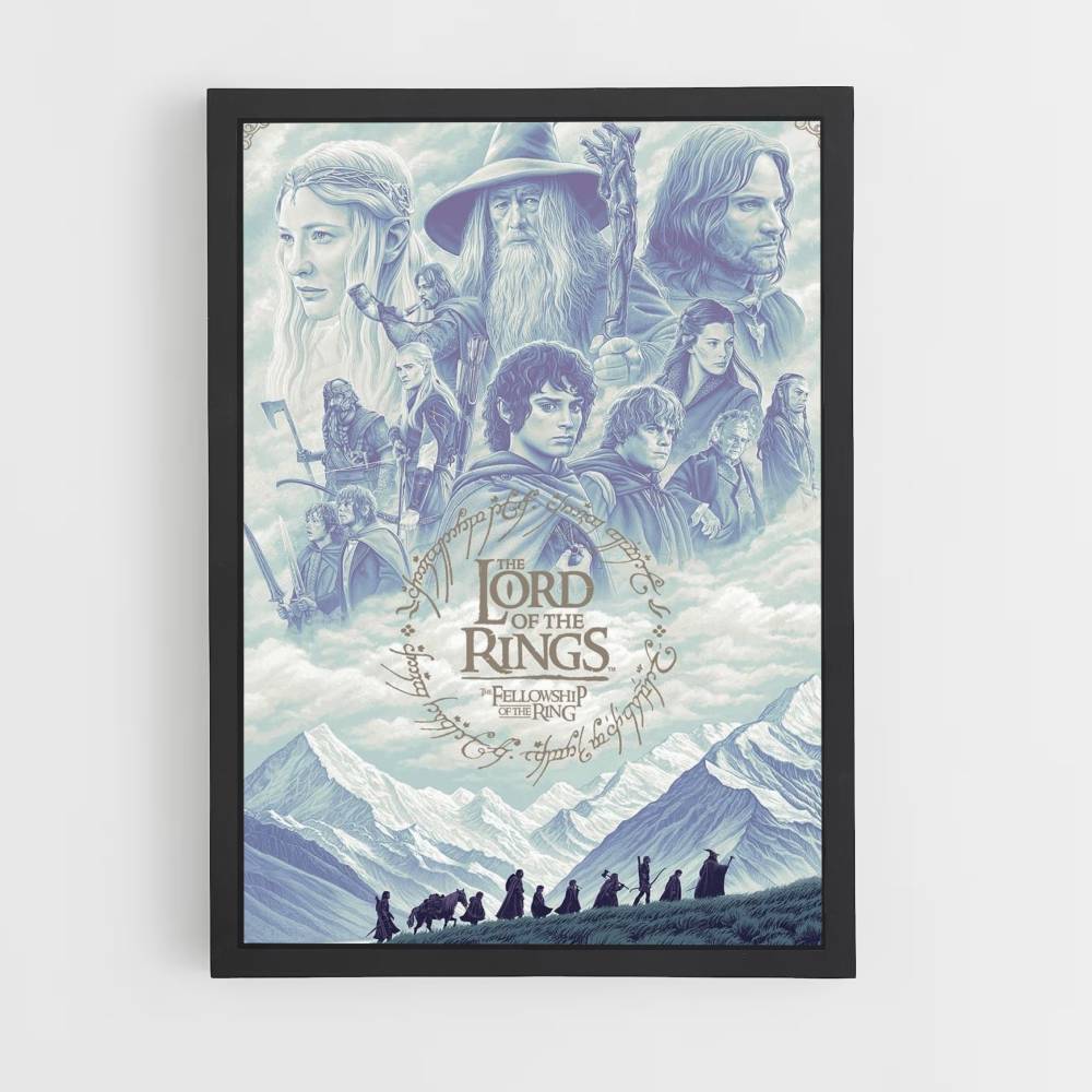 Poster LOTR Blauw