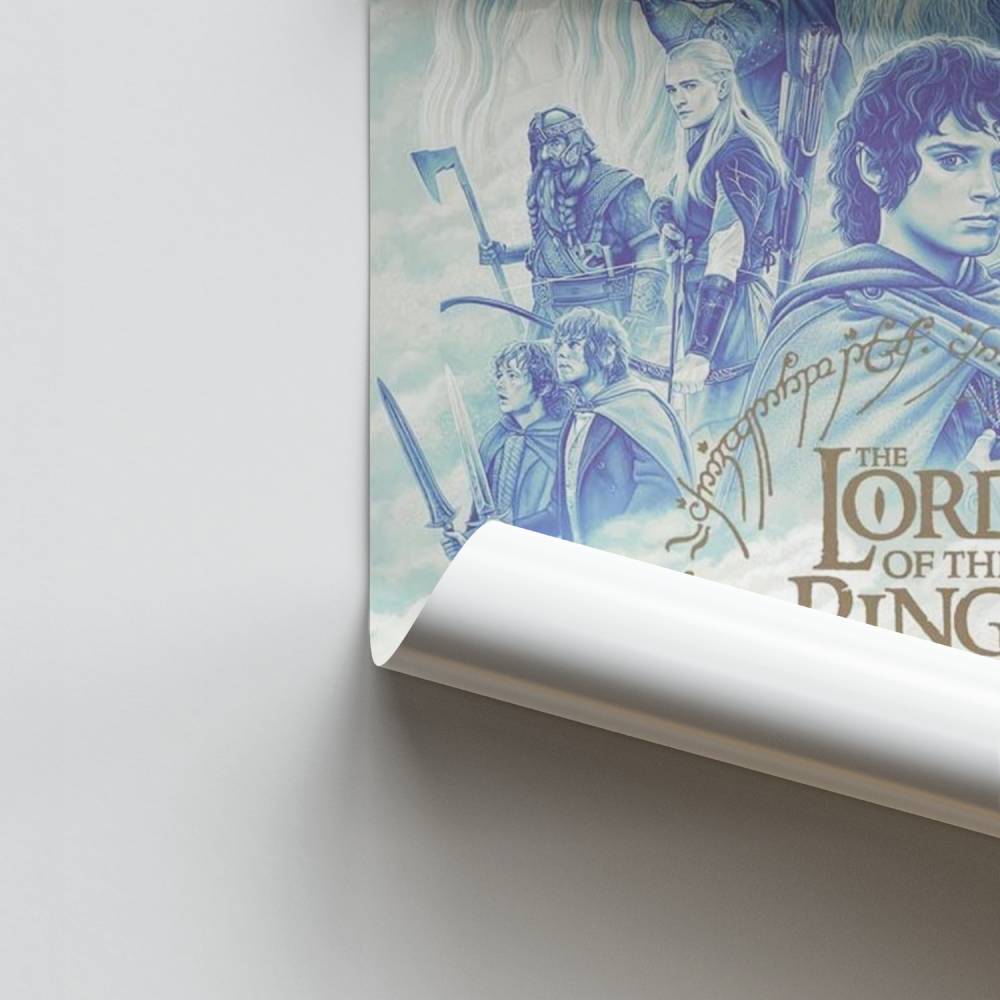 Poster LOTR Blauw