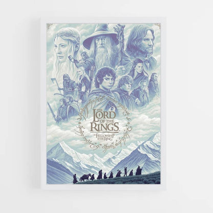 Poster LOTR Blauw