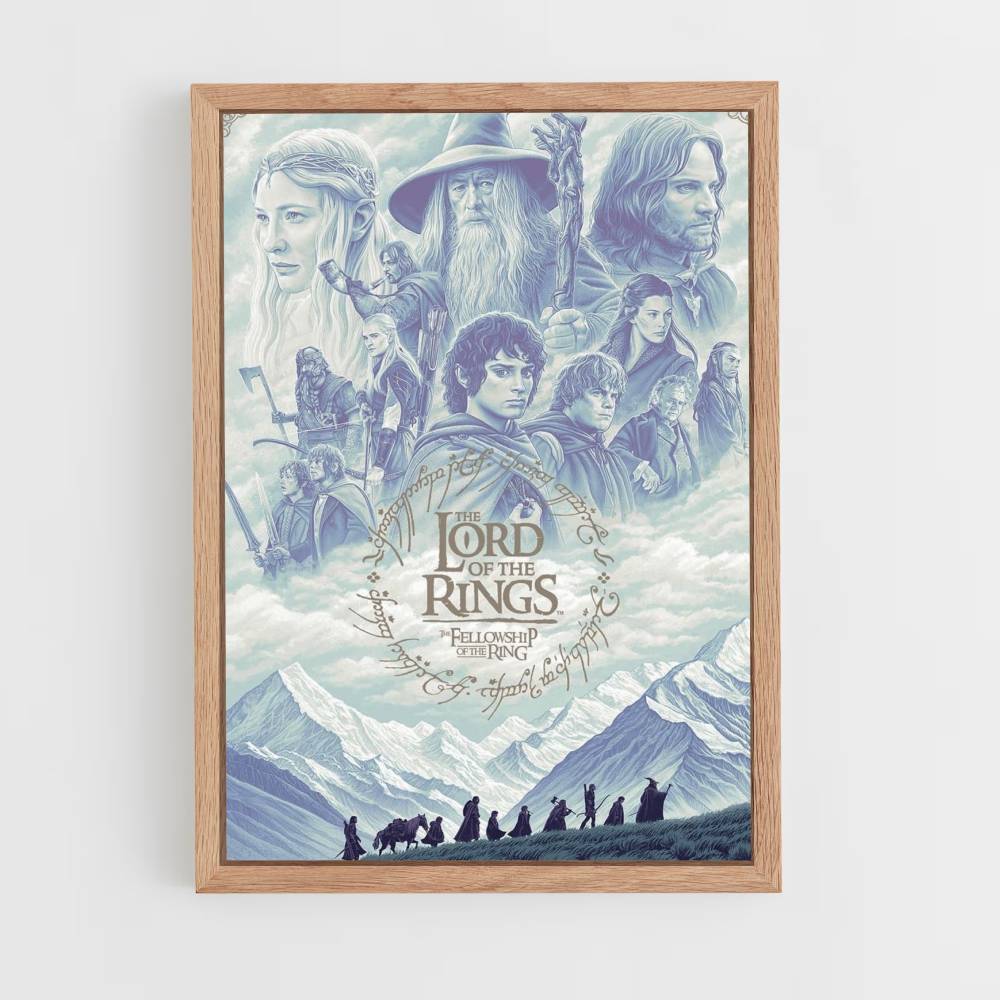 Poster LOTR Blauw