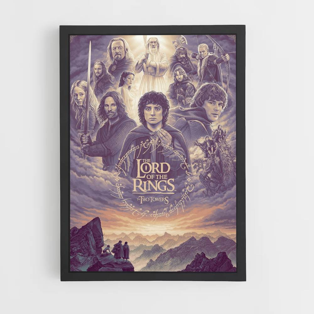 Poster LOTR Paars